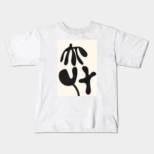 Abstract Modern Minimal Flower 1 Kids T-Shirt